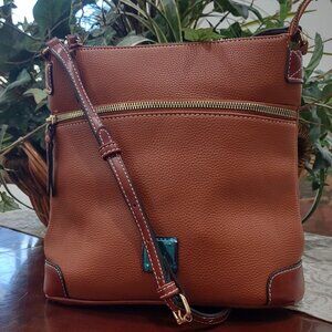 Leather Messenger Crossbody Bag